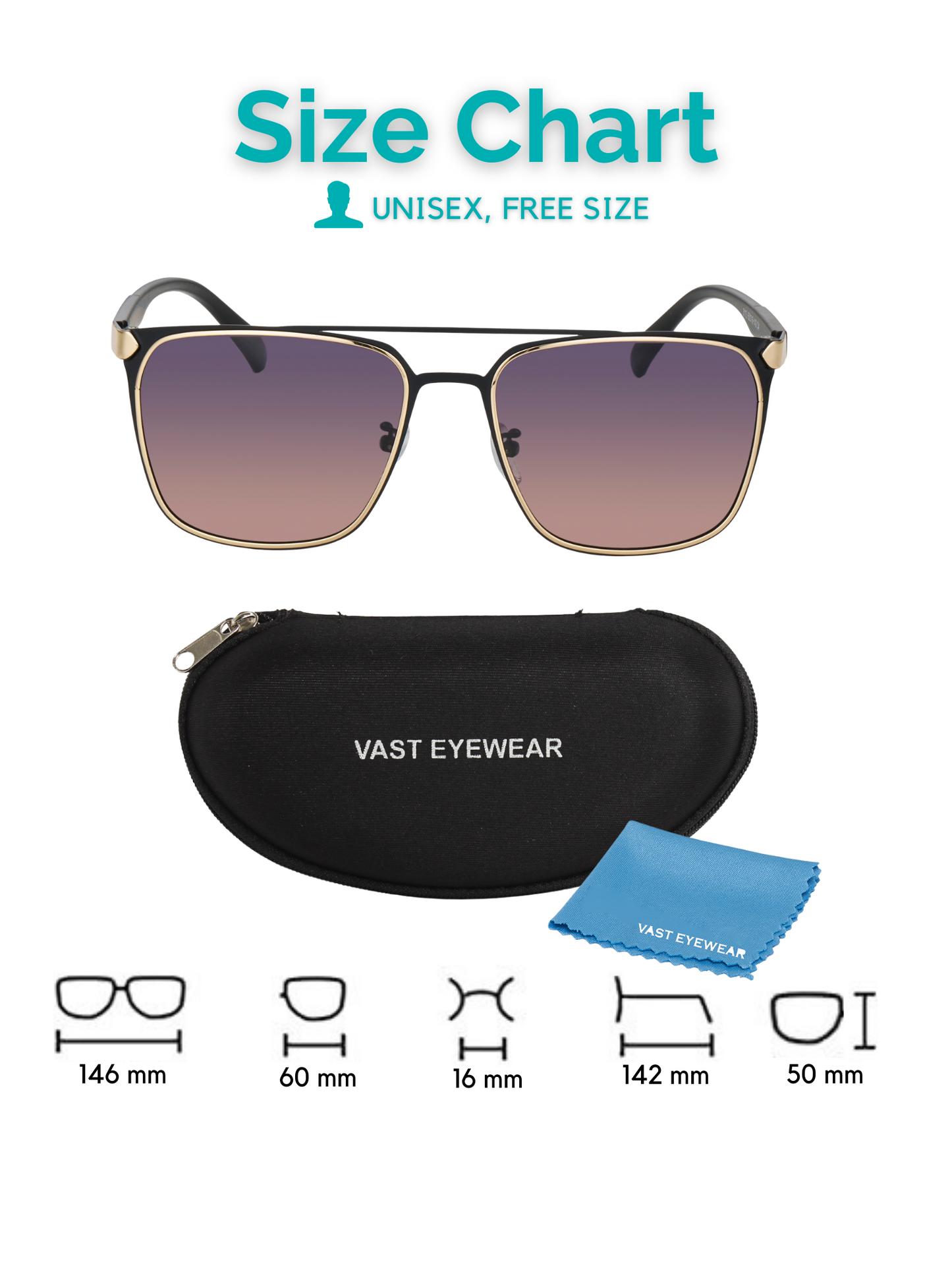 UV-Protected Square Clubmaster Half-Rim Fashion Sunglasses (3113 Black Mirror)