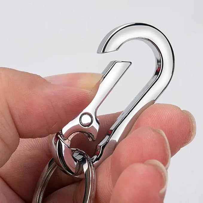 Fruits Metal Ring Silver Hook Keychain for Cars Bikes Gifting for Fruitful Moments Pumpkin