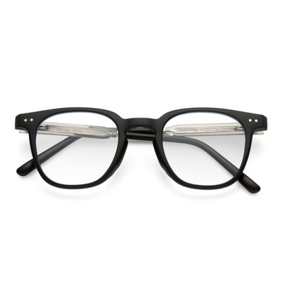 Photochromic Day & Night Computer Gaming Glasses + Sunglasses Unisex Wayfarer Square Eyewear (790 Black)