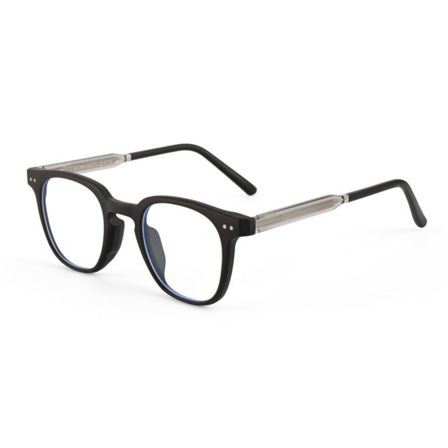 Photochromic Day & Night Computer Gaming Glasses + Sunglasses Unisex Wayfarer Square Eyewear (790 Black)