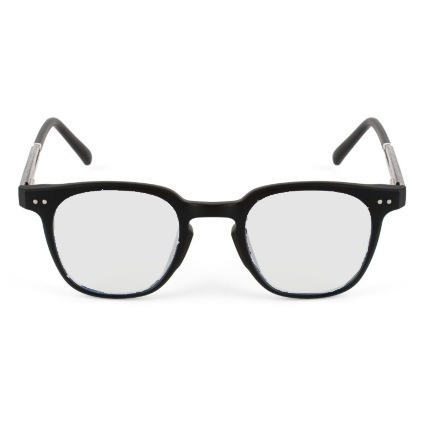 Photochromic Day & Night Computer Gaming Glasses + Sunglasses Unisex Wayfarer Square Eyewear (790 Black)