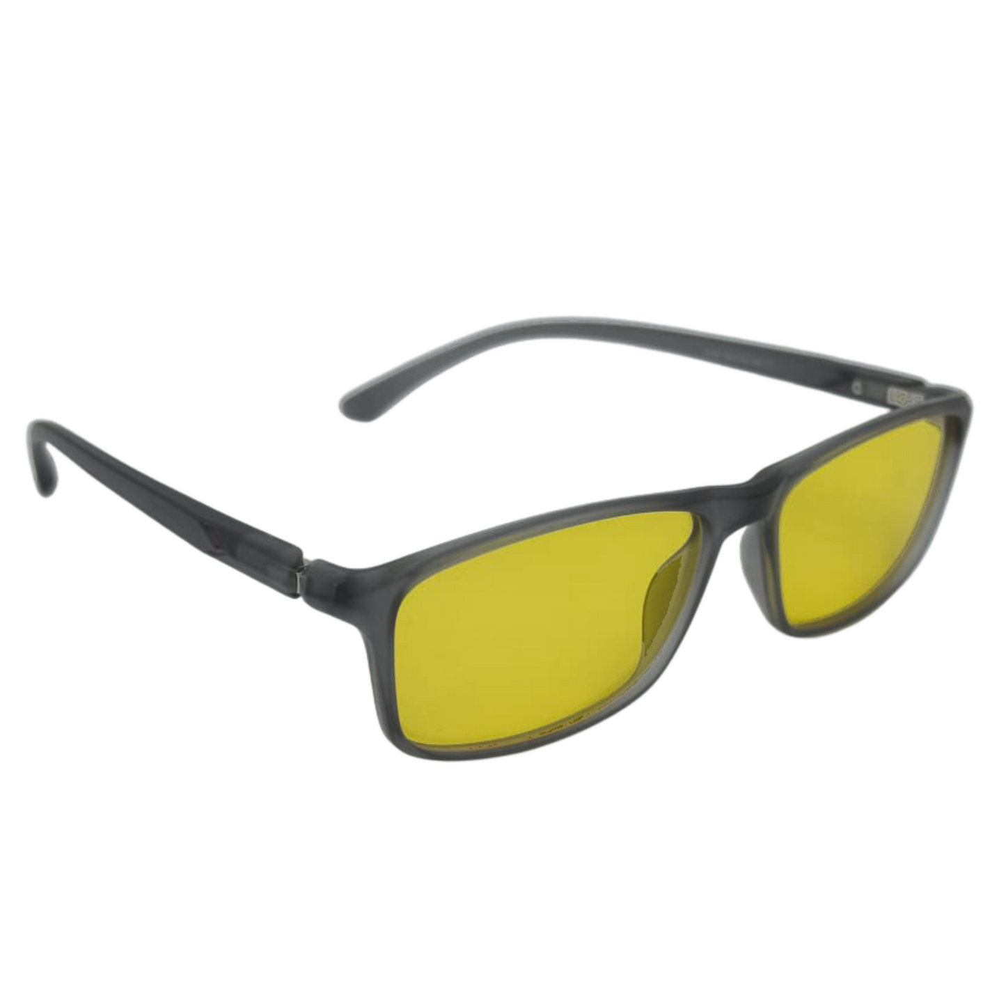 Night Vision | Driving Biking & Gaming | Blue-Cut Computer Glasses | 24 Hour Yellow Eyewear | 9192 Grey