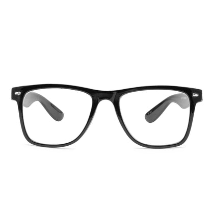 Photochromic Day & Night Computer Gaming Glasses + Sunglasses Unisex Wayfarer Eyewear (7979 Black)