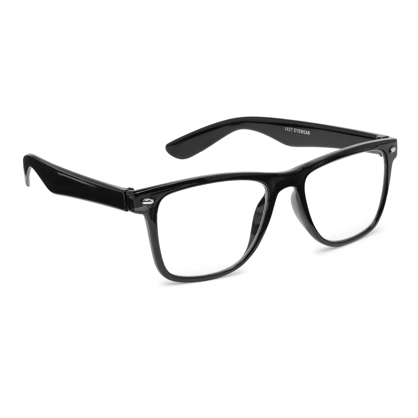 Photochromic Day & Night Computer Gaming Glasses + Sunglasses Unisex Wayfarer Eyewear (7979 Black)